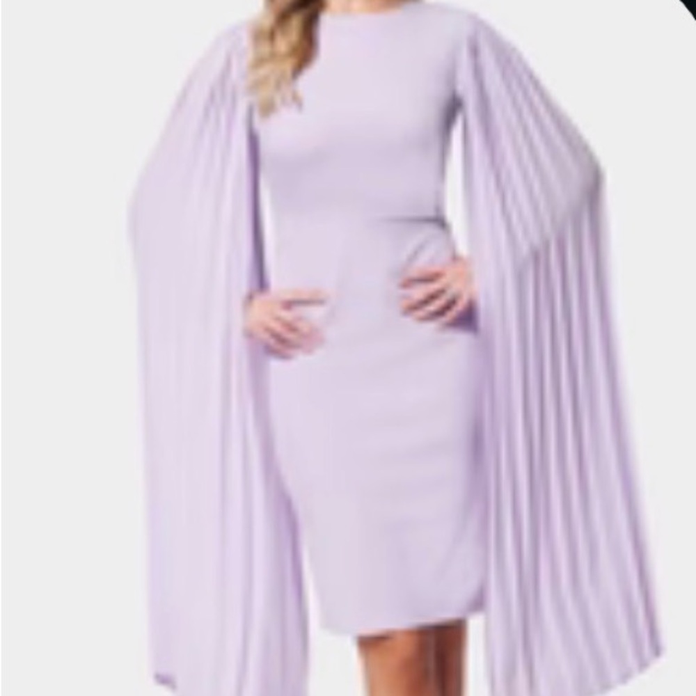 bebe Lavender Long Sleeve Dress